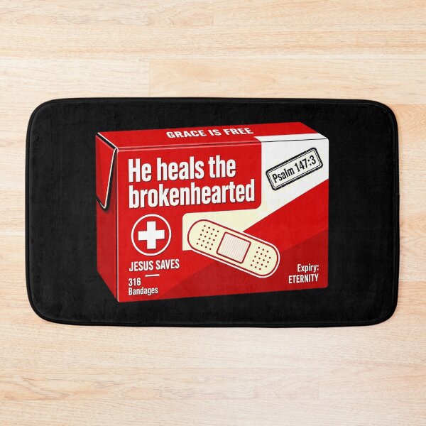 Item preview, Psalm 147:3 He Heals The Brokenhearted And Binds Up Their Wounds designed and sold by plushism.