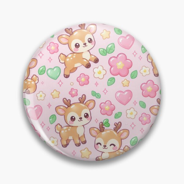 Item preview, Kawaii Gummy Deer Pastel Candy Pattern designed and sold by Soft Berry Studio.