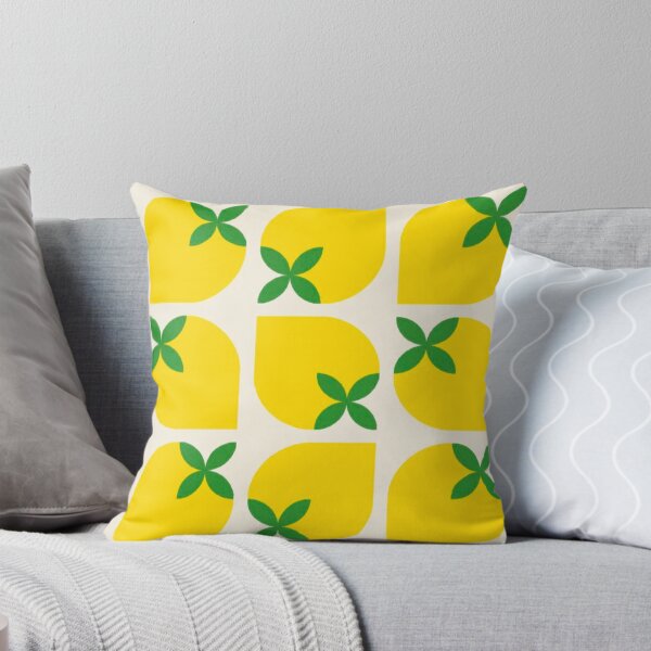 Item preview, Retro Mid-Century Lemon Pattern — Minimalist Yellow Citrus Seamless Print designed and sold by LYAN-STORE.