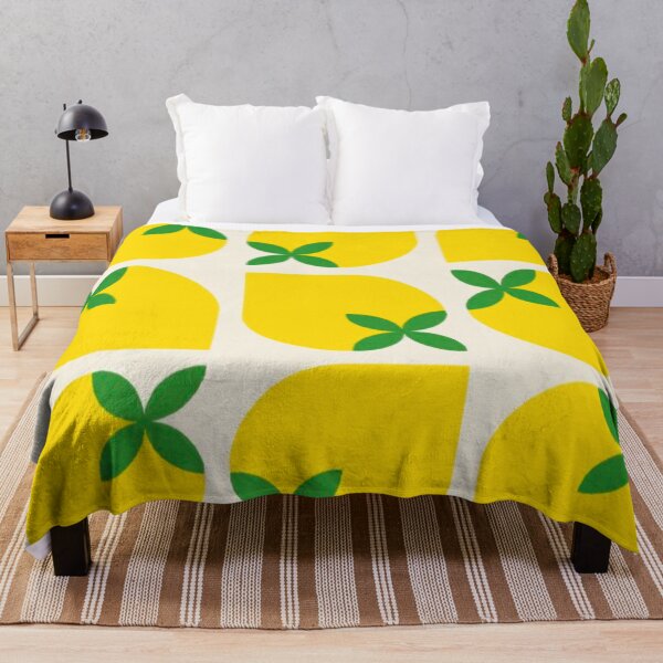 Item preview, Retro Mid-Century Lemon Pattern — Minimalist Yellow Citrus Seamless Print designed and sold by LYAN-STORE.