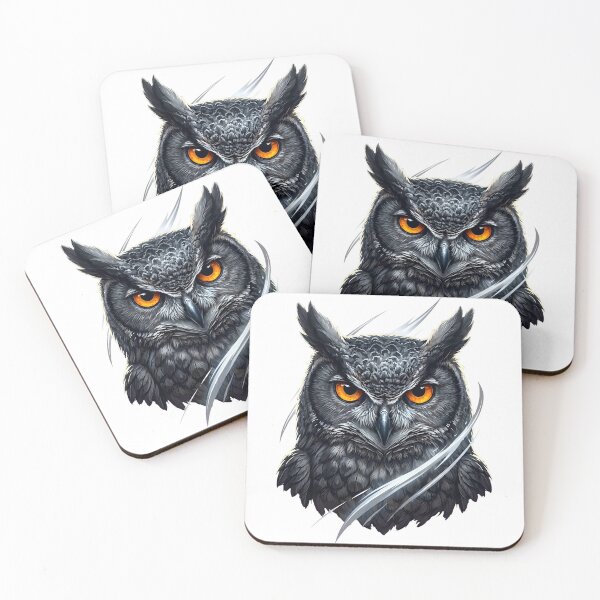 Item preview, Great Horned Owl on Midnight Watch designed and sold by R&R Creative Studio.