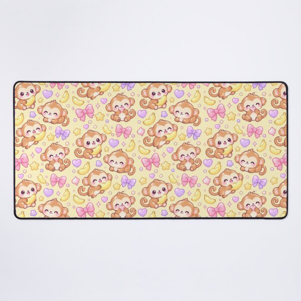 Item preview, Kawaii Gummy Monkey Pastel Candy Pattern designed and sold by Soft Berry Studio.
