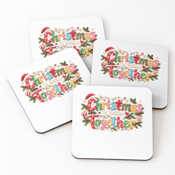 Item preview, Christmas Is Better Together | Colorful Family Holiday Design designed and sold by CalmMandala.