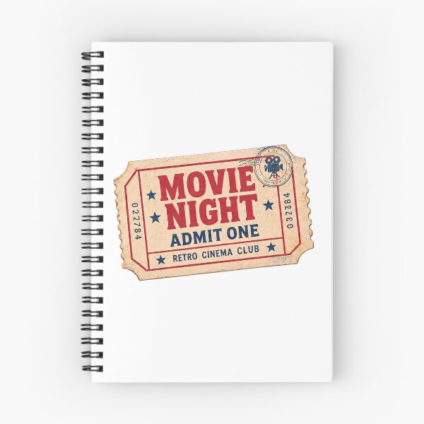 Item preview, Movie Night Retro Blockbuster Cinema Club Ticket Film Lover Gift  designed and sold by Artycom.