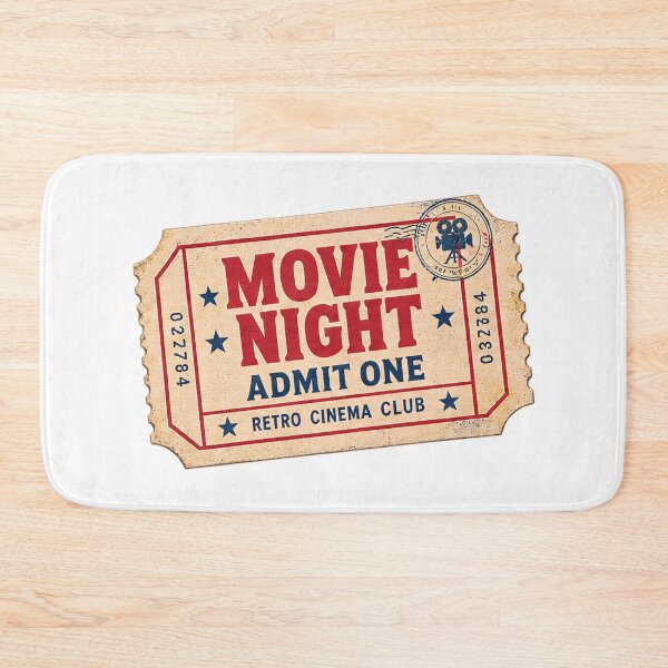 Item preview, Movie Night Retro Blockbuster Cinema Club Ticket Film Lover Gift  designed and sold by Artycom.
