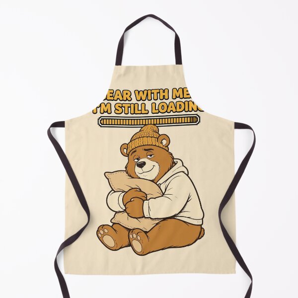 Item preview, Bear With Me I'm Still Loading Funny Sleepy Bear T-Shirt designed and sold by EverydayBadge.