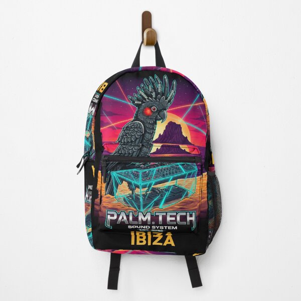Item preview, Palm Tech Ibiza: Sunset DJ Drummer - Synthwave Beach Art designed and sold by codex antique.