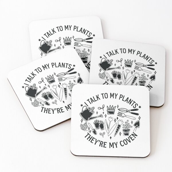 Item preview, I Talk to My Plants, They're My Coven, Plant Lover, halloween  designed and sold by CloudyPress.