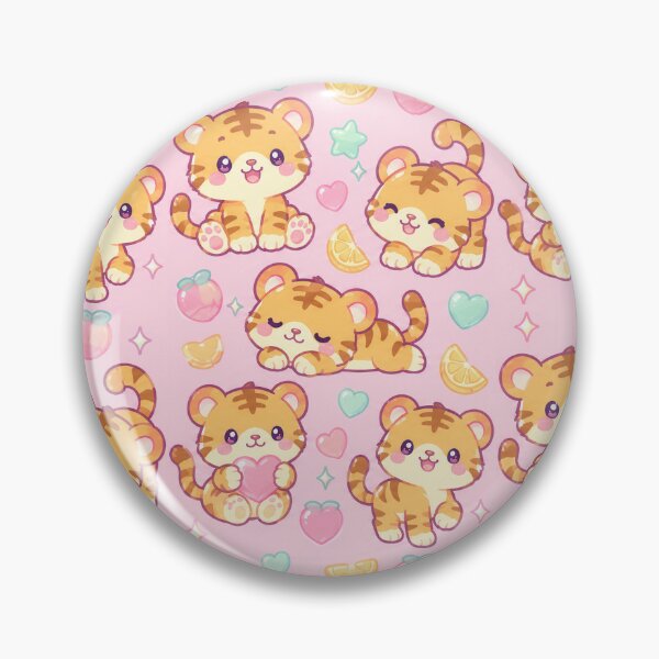 Artikelvorschau, Kawaii Gummitiger Pastell-Bonbonmuster entworfen und verkauft von Soft Berry Studio.
