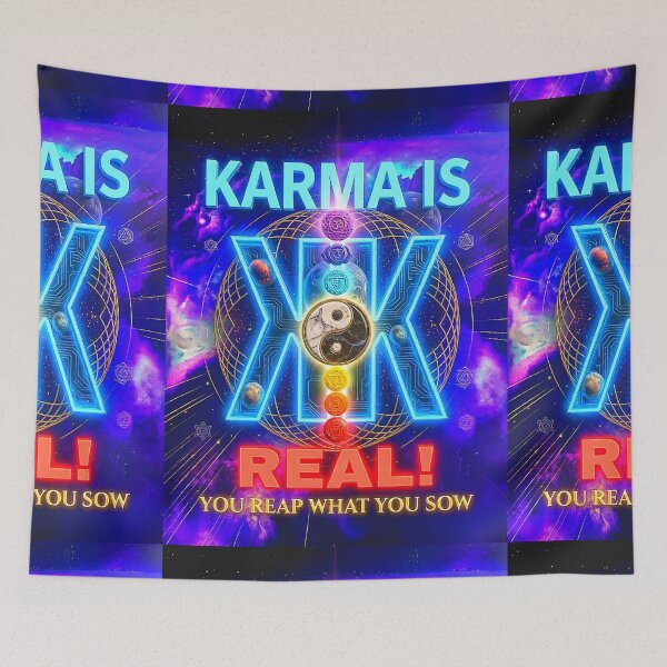 Item preview, Cosmic Karma Spiritual Inspiration Art Quote | KARMA IS REAL! YOU REAP WHAT YOU SOW! designed and sold by Giulivo Store Graphic.