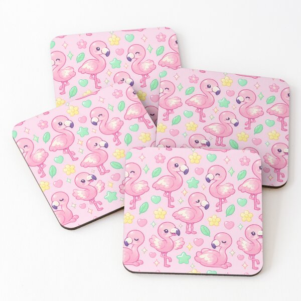 Item preview, Kawaii Gummy Flamingo Pastel Candy Pattern designed and sold by Soft Berry Studio.