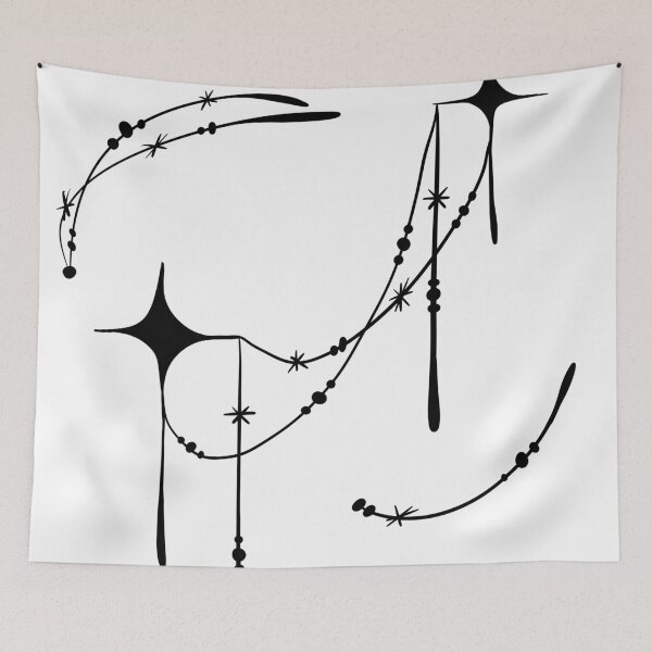 Item preview, Minimalist Sparkle Magic Lines — Y2K Celestial Cyber Sigilism Art designed and sold by LYAN-STORE.