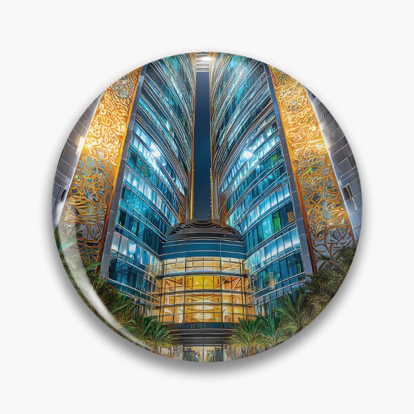 Item preview, Impressive Modern Architecture at Night with Reflection designed and sold by Artessie.