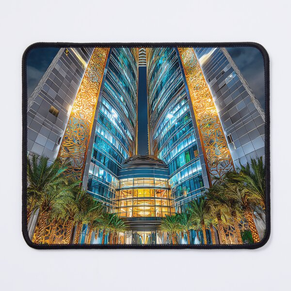 Item preview, Impressive Modern Architecture at Night with Reflection designed and sold by Artessie.
