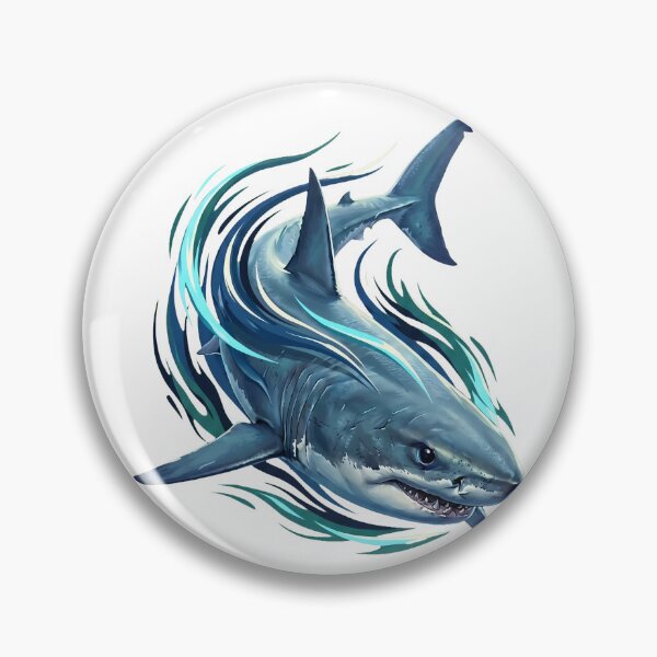 Item preview, Great White Shark in Silent Approach designed and sold by R&R Creative Studio.