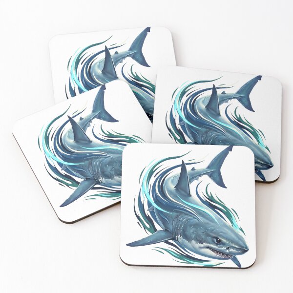 Item preview, Great White Shark in Silent Approach designed and sold by R&R Creative Studio.