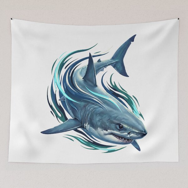 Item preview, Great White Shark in Silent Approach designed and sold by R&R Creative Studio.
