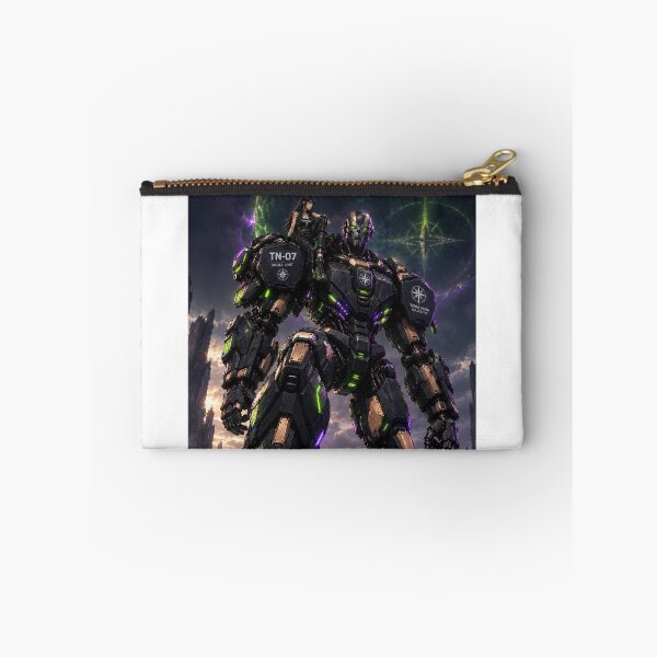 Item preview, Mech Warrior Art, Anime Girl and Giant Robot, Terra Nova Sci-Fi designed and sold by Terra Nova Collective.