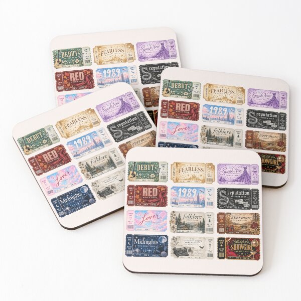 Item preview, Taylor Swift Eras Concert Ticket Stub Sticker Pack – Vintage Swiftie Tour Tickets, Album Era Collectible Design designed and sold by taylorvinyls.