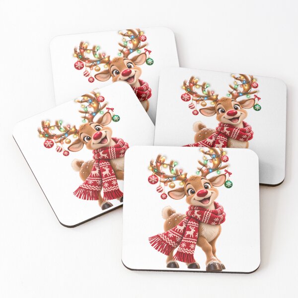 Item preview, Happy Christmas Reindeer | Cute Festive Holiday Dee designed and sold by CalmMandala.