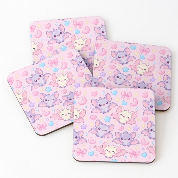Item preview, Kawaii Gummy Bat Pastel Candy Pattern designed and sold by Soft Berry Studio.