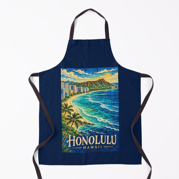 Aperçu de l'œuvre Honolulu - Hawaï - États-Unis créée et vendue par GoodOldVintage.
