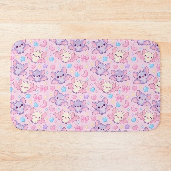 Item preview, Kawaii Gummy Bat Pastel Candy Pattern designed and sold by Soft Berry Studio.