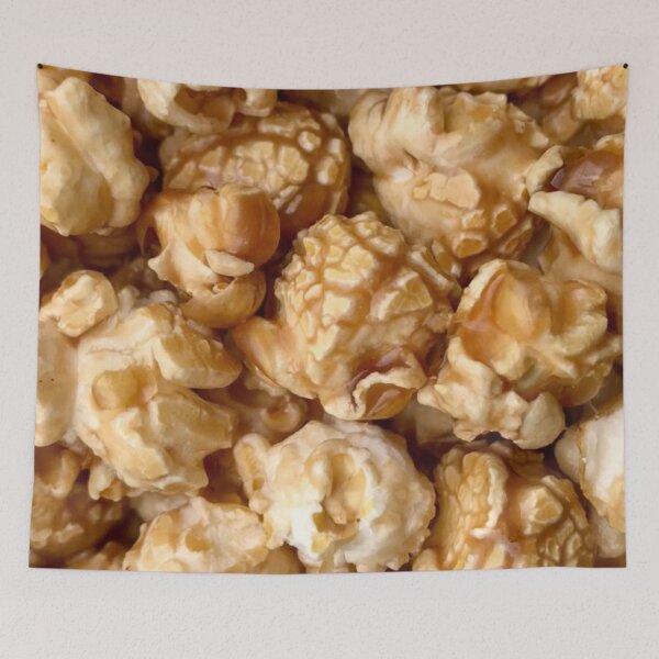 Item preview, Delicious Sweet Caramel Popcorn Macro Photo Background Pattern designed and sold by LYAN-STORE.