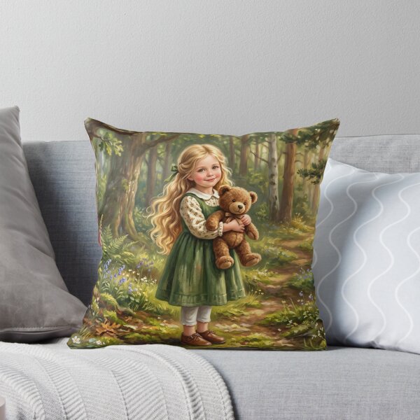 Item preview, Cute Storybook Goldilocks Forest Fairy Tale Girl Illustration designed and sold by Englandbear.