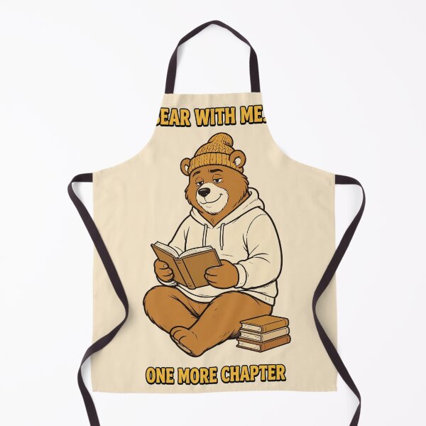 Item preview, Bear With Me One More Chapter Funny Book Lover Bear T-Shirt designed and sold by EverydayBadge.
