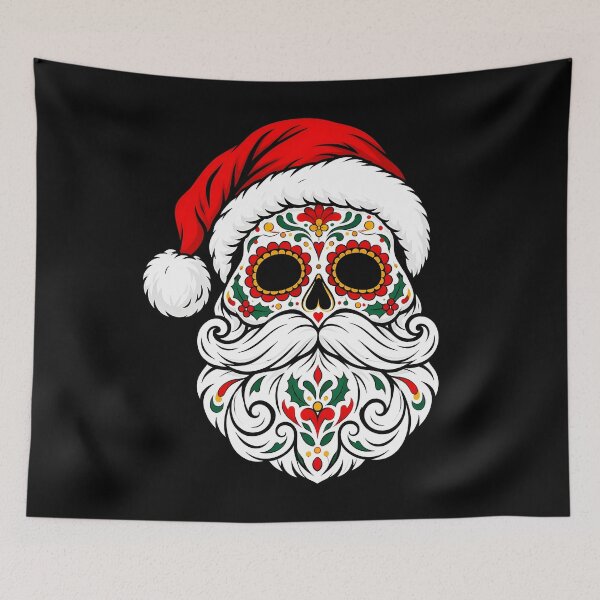 Artikelvorschau, Weihnachtsmann Mexiko Calavera Mexikanischer Weihnachtszuckerschädel Weihnachten entworfen und verkauft von clothesy7.