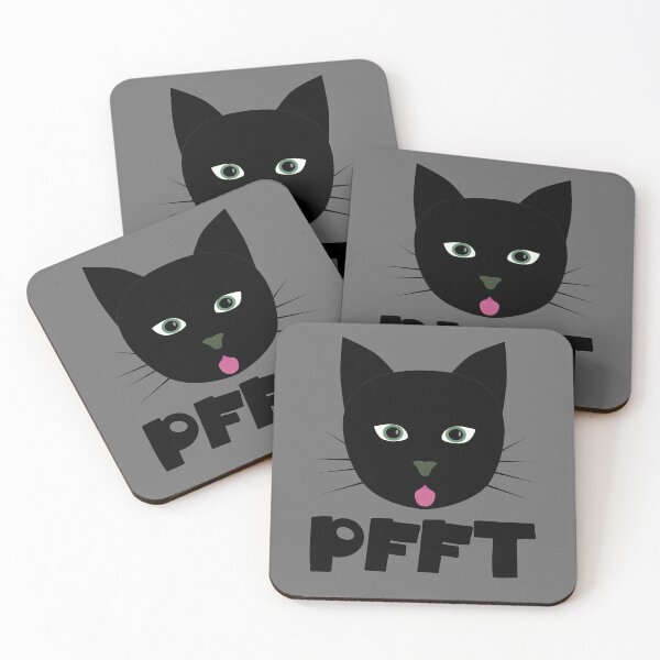 Artikelvorschau, Schwarze Katze streckt die Zunge raus entworfen und verkauft von SuzanaTArt.