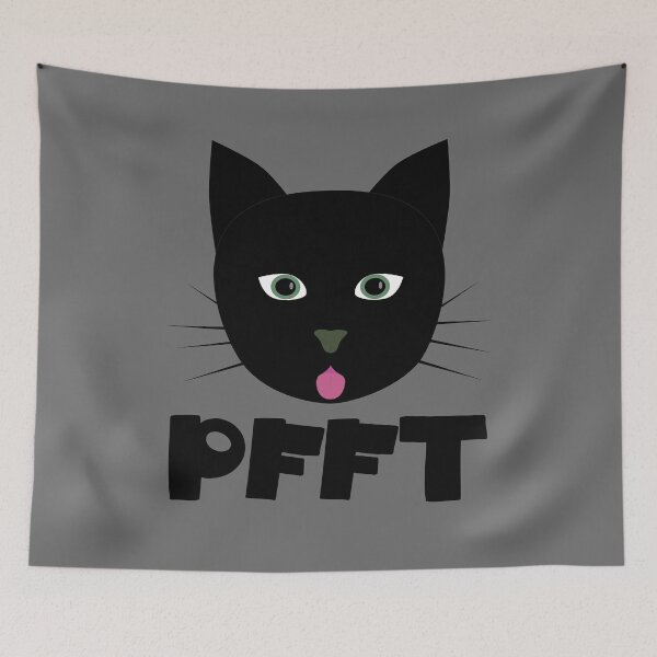 Item preview, Black Cat Sticking Tongue Out designed and sold by SuzanaTArt.