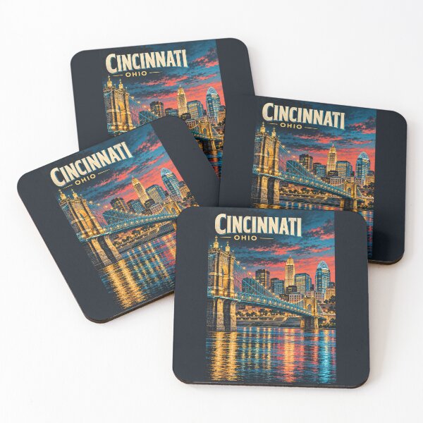 Aperçu de l'œuvre Cincinnati - Ohio - États-Unis créée et vendue par GoodOldVintage.