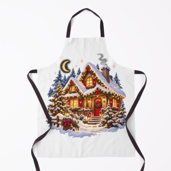 Item preview, Cozy Christmas Cottage | Magical Winter Holiday Home designed and sold by CalmMandala.