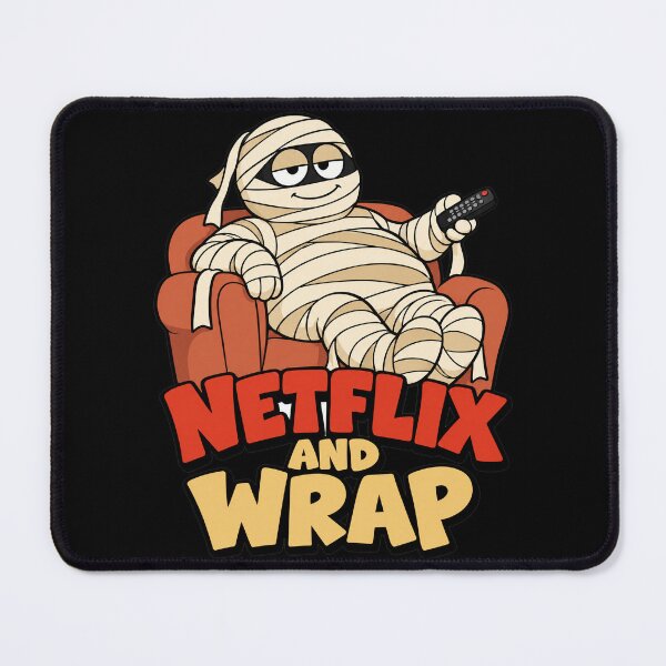 Item preview, Netflix and Wrap Mummy Funny Halloween Shirt designed and sold by CerealBoxInk.