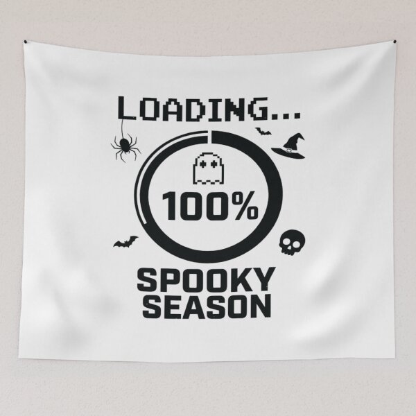 Item preview, Loading Spooky Season 100%, Funny Halloween designed and sold by CloudyPress.