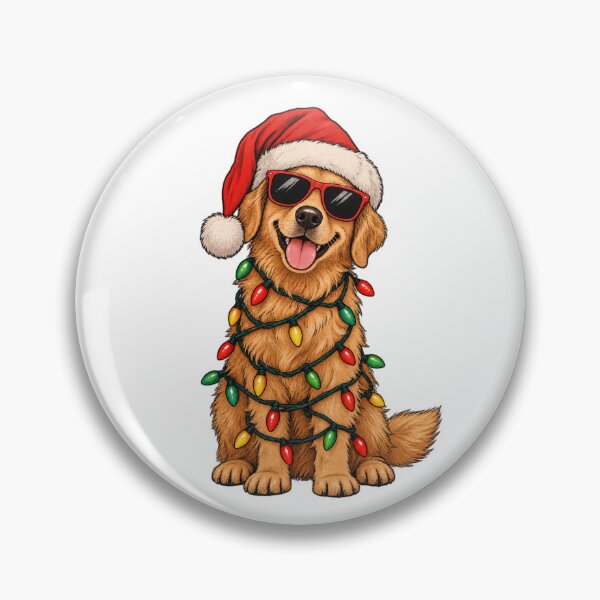Item preview, Funny Christmas Golden Retriever designed and sold by Mix Mood.