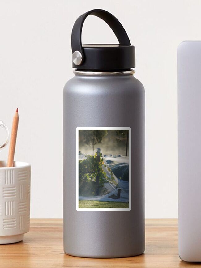 Thumbnail 1 of 3, Sticker, Netted vine - Magpie Springs - Adelaide Hills Wine Region - Fleurieu Peninsula - Winery designed and sold by MagpieSprings.