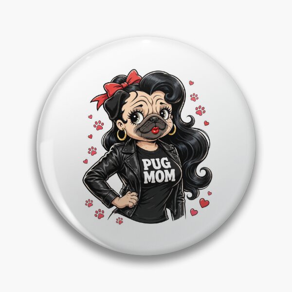 Item preview, Pug Mom – Cute Funny Pug Dog Mom Shirt designed and sold by DetroitNell.