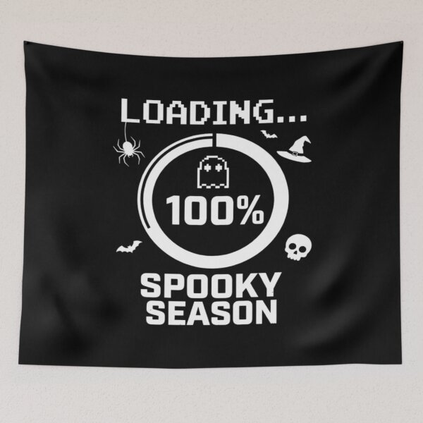Item preview, Loading Spooky Season 100%, Funny Halloween designed and sold by CloudyPress.