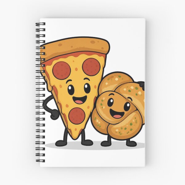 Item preview, Pizza And Garlic Knot Best Friends Funny Food Sticker designed and sold by BrashBear.