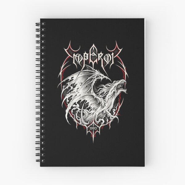 Item preview, Emperor 1993 – Norwegian Black Metal Dragon Gothic Band Art designed and sold by Jadegothgobby.
