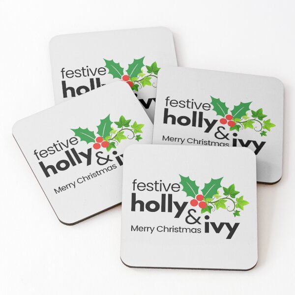 Item preview, Festive Holly and Ivy - Merry Christmas. designed and sold by MPC-Mince-Pies.