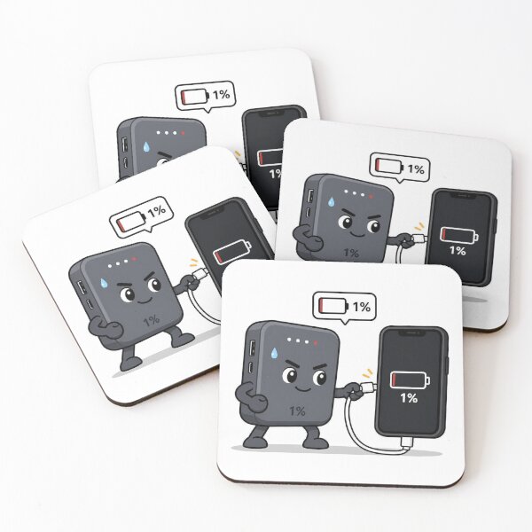 Artikelvorschau, One Percent Power Bank Hero Funny Tech Sticker entworfen und verkauft von BrashBear.