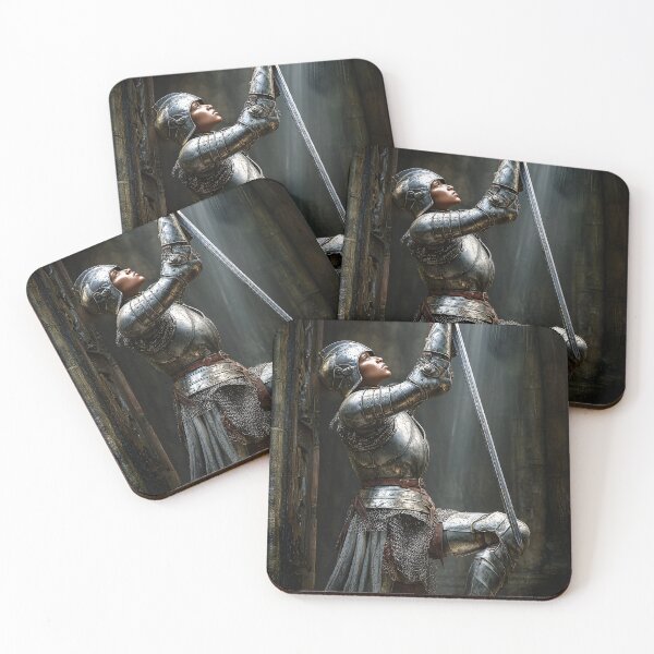 Item preview, Knight in Armor with Sword in Prayerful Pose designed and sold by Artessie.