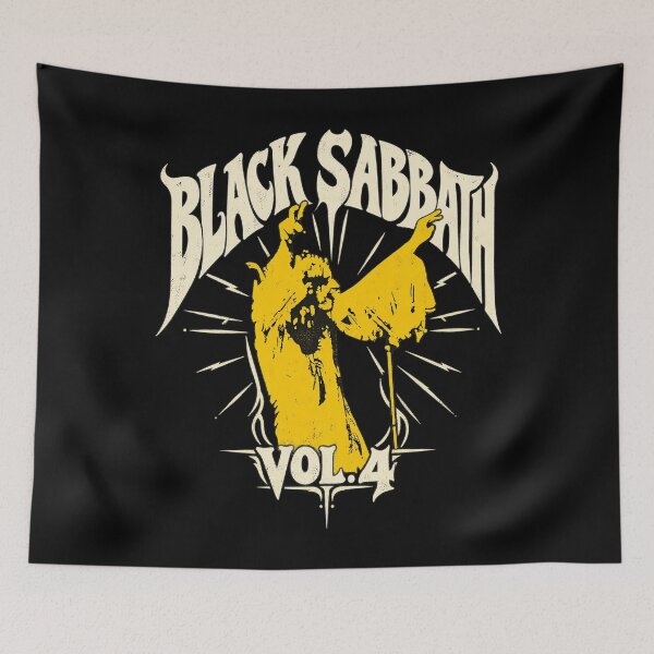 Item preview, Black Sabbath Vol. 4 – Vintage 70s Heavy Metal Rock Art designed and sold by Jadegothgobby.