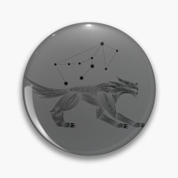 Item preview, Lupus Constellation Wolf Black Minimalist Line Art designed and sold by JAMerArc.