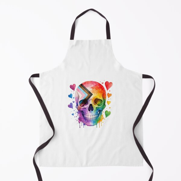 Item preview, Rainbow Skull, Watercolor LGBTQ Pride Skull Art designed and sold by Terra Nova Collective.