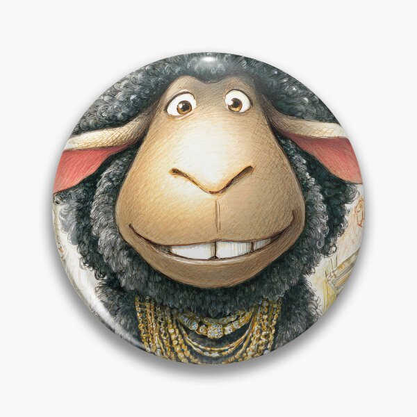 Item preview, Cartoon Sheep in Stylish Outfit with Accessories designed and sold by Artessie.